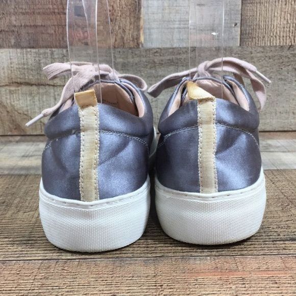 J/Slides NYC Gray Lace Up Sneakers Womens 7 Comfort Shoes Walking - Picture 7 of 13